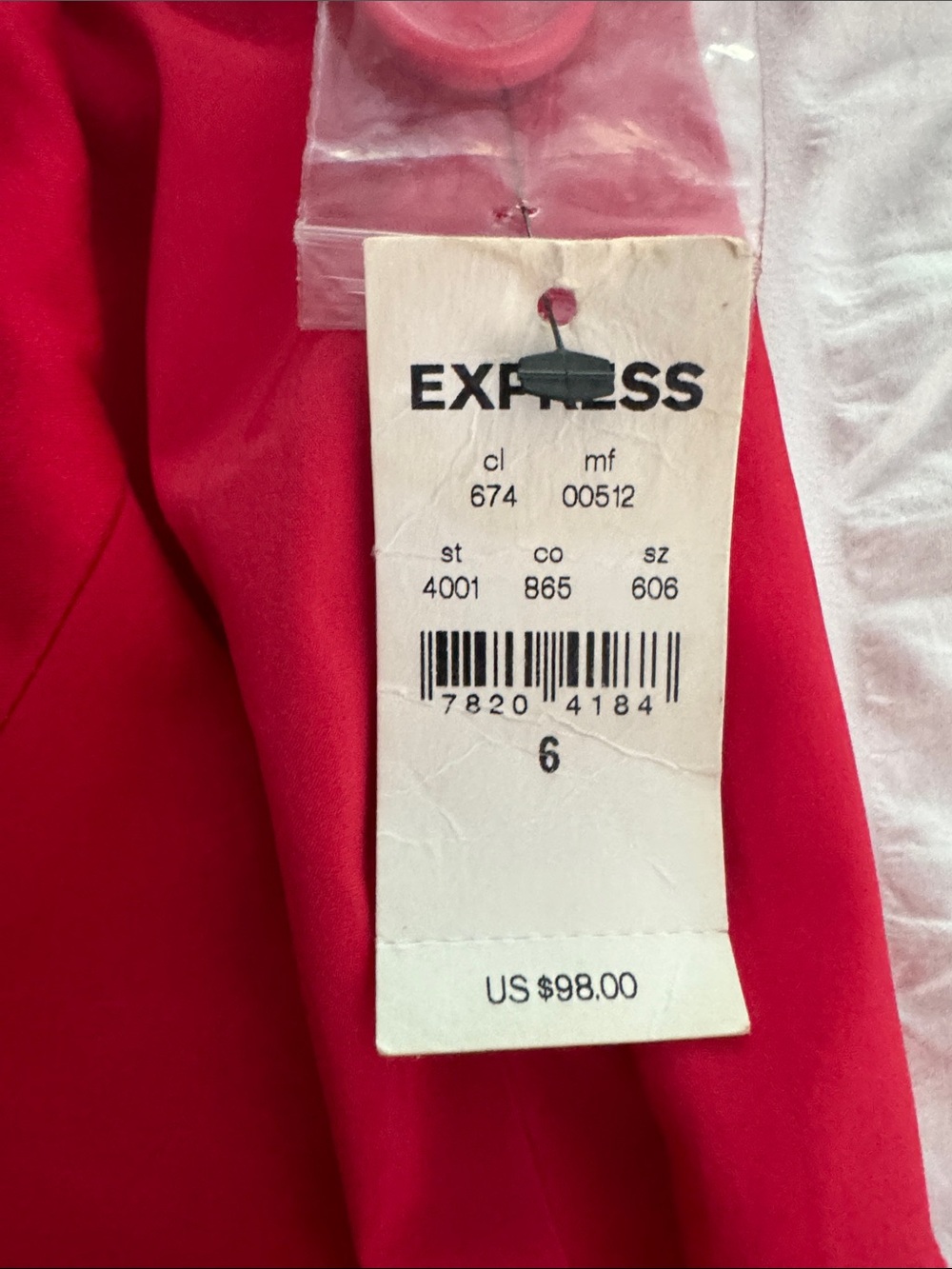 Express Cherry Red Women's Two-Button Blazer - Picture 2 of 6